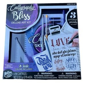 Art Kit Calligraphy Bliss Deluxe Art Kit 16 pc set New In Box